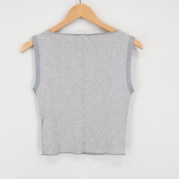 J.Crew Refined Rib Shell Tank Top Light Grey Size Small NWT - Picture 6 of 8